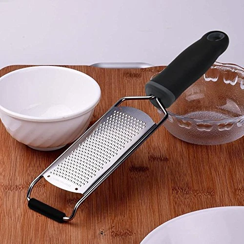 Tainless Steel Cheese Grater, Ergonomic Soft Handle Lemon Ginger Potato Zester With Plastic Cover 3 Tainless Steel Cheese Grater, Ergonomic Soft Handle Lemon Ginger Potato Zester With Plastic Cover - Image 3