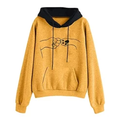 VODMXYGG Womens Pullover Long Sleeve Fashion Cartoon Cat Paw Print Hoodie Top Sweatshirt Winter Casual Basic Tops