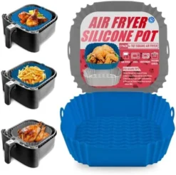 2-Pack Air Fryer Silicone Liners Pot For 3 To 5 QT, Silicone Air Fryer Liners Basket, Food Safe Air Fryer Oven Accessories, Reusable Air Fryer Silicone Liners Inserts (Top 8in,Bottom 6.8in) -Kitchen Island Sale 511N3bCVUxL. AC
