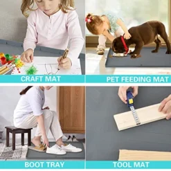 Under Sink Mat, 34"x22" Silicone Under Sink Mats For Kitchen Waterproof, Cabinet Drip Tray, Bottom Of Kitchen Under The Sink Mat, Liner Protector With 1" Lip Drain Hole For Leak -Kitchen Island Sale 511aeDc7LAL