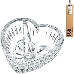 Well-Crafted Crystal Glass Wedding Ring Holder -Kitchen Island Sale 511ky7zOPL. AC