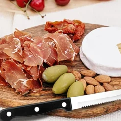 Serrated-Steak Knives Set Of 12, Black Full-Tang Triple Rivet Steak Knife Sets, 4.5 Inch, For Kitchen Restaurant Tableware Camping ,Dishwasher Safe, Stainless Steel Sharp Blade 14 Serrated-Steak Knives Set Of 12, Black Full-Tang Triple Rivet Steak Knife Sets, 4.5 Inch, For Kitchen Restaurant Tableware Camping ,Dishwasher Safe, Stainless Steel Sharp Blade -Kitchen Island Sale 511oP8uxTLL