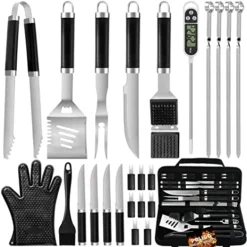 26PCS Grill Accessories For Outdoor Grill Utensils Set Stainless Steel BBQ Tools Grilling Tools Set For Father's Day Birthday Presents, Barbecue Accessories Kit Ideal Grilling Gifts For Men Dad 18 26PCS Grill Accessories For Outdoor Grill Utensils Set Stainless Steel BBQ Tools Grilling Tools Set For Father's Day Birthday Presents, Barbecue Accessories Kit Ideal Grilling Gifts For Men Dad -Kitchen Island Sale 512Ktgyh1JL. AC