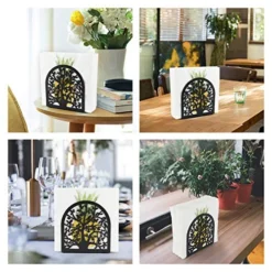 Napkin Holder, Tree & Bird Design Metal Freestanding Tissue Dispenser Organizer Iron Tabletop Paper Napkin Holder Stand For Home Kitchen Restaurant Picnic Party - Black 8 Napkin Holder, Tree & Bird Design Metal Freestanding Tissue Dispenser Organizer Iron Tabletop Paper Napkin Holder Stand For Home Kitchen Restaurant Picnic Party - Black -Kitchen Island Sale 5130xML6sqL
