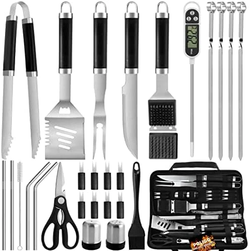26PCS Grill Accessories For Outdoor Grill Utensils Set Stainless Steel BBQ Tools Grilling Tools Set For Father's Day Birthday Presents, Barbecue Accessories Kit Ideal Grilling Gifts For Men Dad 10 26PCS Grill Accessories For Outdoor Grill Utensils Set Stainless Steel BBQ Tools Grilling Tools Set For Father's Day Birthday Presents, Barbecue Accessories Kit Ideal Grilling Gifts For Men Dad - Image 10