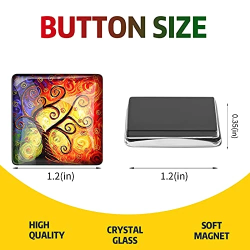 12Pcs Glass Strong Magnetic Refrigerator Magnet - Square Glass Fridge Decoration With A Powerful Flat Magnet, Office Whiteboard Magnet, Cabinet Magnet, Cabinet Cute Locker Magnet 2 12Pcs Glass Strong Magnetic Refrigerator Magnet - Square Glass Fridge Decoration With A Powerful Flat Magnet, Office Whiteboard Magnet, Cabinet Magnet, Cabinet Cute Locker Magnet - Image 2