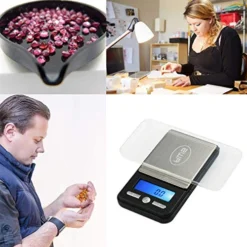 - AC Series Digital Pocket Weight Scale - 650G X 0.1G - (Black) -Kitchen Island Sale 5139lP0pt6L