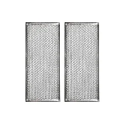Microwave Grease Filter WB06X10596 Replacement For Many GE Microwaves, Samsung DE63-00196A 13-3/8 X 5-7/8 X 1/8 (Packed In Box) (2-Pack)
