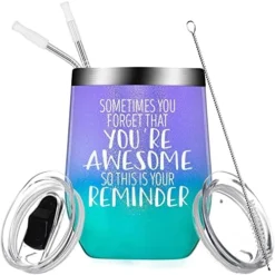Wine Tumbler With Sayings Gifts For Women,Funny Inspirational Birthday Gift For Mom,Sister,Girl Friend,Female,Coworker-Sometimes You Forget,Thank You Gift Insulated Cup(12oz,Gradient Purple) -Kitchen Island Sale 513C09qP5fL. AC