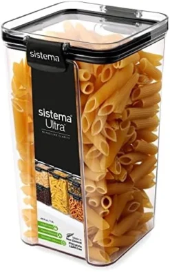 Sistema Tritan Ultra Collection Square Storage Container, 1.9 Cup/15.5 Ounce, Clear With White/Gray 20 Sistema Tritan Ultra Collection Square Storage Container, 1.9 Cup/15.5 Ounce, Clear With White/Gray -Kitchen Island Sale 513ZZs4QpQL. AC