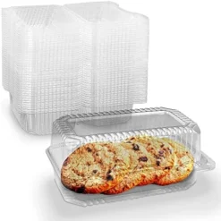 Disposable Sturdy Plastic Hinged Loaf Containers - Durable Small Hoagie Container (Pack Of 40) Made In The USA -Kitchen Island Sale 513p41nNL2L. AC
