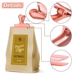 Whaline Stainless Steel Chip Clips Set, Rose Gold Chip Bag Clips Heavy Duty Food Clips Round Edge Air Tight Seal Grip For Home Office Kitchen Home Usage Storage (8 Pieces Of The Size 3'') 9 Whaline Stainless Steel Chip Clips Set, Rose Gold Chip Bag Clips Heavy Duty Food Clips Round Edge Air Tight Seal Grip For Home Office Kitchen Home Usage Storage (8 Pieces Of The Size 3'') -Kitchen Island Sale 5143mD3CR6L