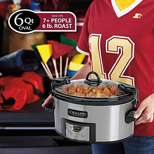 Crock-Pot & Carry Programmable Slow Cooker With Digital Timer,Stainless Steel Digital 3 Crock-Pot & Carry Programmable Slow Cooker With Digital Timer,Stainless Steel Digital - Image 3