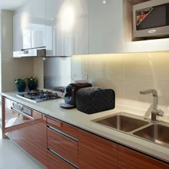 4 Slice Toaster Dust Cover Bread Maker Protective Cover Dust Proof Bag 2 Pack Red & Black (4 Slice Toaster Cover) -Kitchen Island Sale 514RnTLHyFL