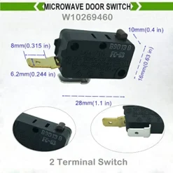 W10727360 & W10269458 & W10269460 Microwave Door Switch Replacement For Whirlpool Microwave SZM-V16-FC-61 SZM-V16-FC-62 SZM-V16-FC-63 7 W10727360 & W10269458 & W10269460 Microwave Door Switch Replacement For Whirlpool Microwave SZM-V16-FC-61 SZM-V16-FC-62 SZM-V16-FC-63 -Kitchen Island Sale 514WcihKZIL