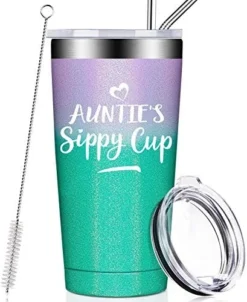 Gifts For Aunt - Best Aunt Ever Gifts - Auntie Gifts From Niece, Nephew - Funny Birthday Christmas Gifts For Auntie, New Aunt, First Time Aunt - Vacuum Insulated Tumbler Cup -Kitchen Island Sale 514Z6NRnczL. AC 1