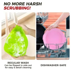 3Pcs Air Fryer Silicone Liners 8inch Air Fryer Silicone Pot Reusable Food Grade Silicone Air Fryer Baking Tray Basket Accessories Replacement Of Flammable Disposable Parchment Paper Fit 3-7QT Airfryer -Kitchen Island Sale 514aSDV6HXL