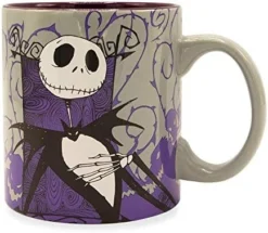 Disney Nightmare Before Christmas Jack And Sally Misfit Love Wide Rim Ceramic Mug, 16 Ounces -Kitchen Island Sale 514dEpZtrVL. AC