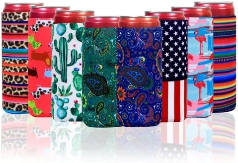 8 Pcs Slim Can Coolers Sleeves For 12oz Slim Beer & Hard Soda, Tall Skinny Can Cooler Holder Colorful Neoprene Bottle Insulator Perfect For Christmas Parties Valentines Day Gifts (Floral) 7 8 Pcs Slim Can Coolers Sleeves For 12oz Slim Beer & Hard Soda, Tall Skinny Can Cooler Holder Colorful Neoprene Bottle Insulator Perfect For Christmas Parties Valentines Day Gifts (Floral) - Image 7