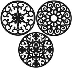 Gasaré, Extra Large, Extra Thick, 10" Silicone Trivets For Hot Dishes, Pots, And Pans, Heat Resistant, Non-Slip, Dishwasher Safe, For Countertops And Dining Tables, 10 X 1/4 Inches, Set Of 3, Taupe -Kitchen Island Sale 514qaGuGo0L. AC