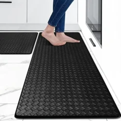 Kitchen Floor Mat Set Of 2 Anti Fatigue Mats Cushioned Black Kitchen Rugs Waterproof & Non Skid Kitchen Rugs And Mats Ergonomic Comfort Standing Kitchen Mats For Floor Office Sink Laundry -Kitchen Island Sale 5157QluuEoL. AC