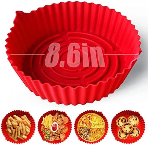 8.6 Inch Air Fryer Silicone Pot, Premium Silicone Air Fryer Liners Oven Accessories Heat Resistant, Reusable Air Fryers Silicone Liner Round, Air Fryer Silicone Liners Fits (5 To 8 QT) 5 8.6 Inch Air Fryer Silicone Pot, Premium Silicone Air Fryer Liners Oven Accessories Heat Resistant, Reusable Air Fryers Silicone Liner Round, Air Fryer Silicone Liners Fits (5 To 8 QT) - Image 5