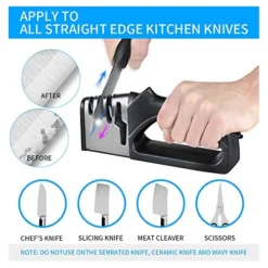 4-in-1 Kitchen Professional Knife Sharpener, Heavy Duty 4-Stage Knife Accessories Helps Repair, Restore, Polish - Good Fits For Ceramic/Steel Knives, Scissors By Sendaist 7 4-in-1 Kitchen Professional Knife Sharpener, Heavy Duty 4-Stage Knife Accessories Helps Repair, Restore, Polish - Good Fits For Ceramic/Steel Knives, Scissors By Sendaist -Kitchen Island Sale 515NbWqASNL