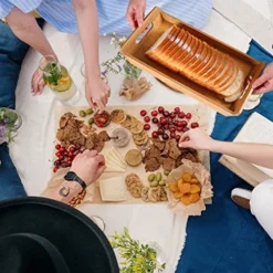 Bamboo Bread Slicer For Homemade Bread, Crumb Catcher, Collapsible And Compact Bread Cutter With 3 Sizes Cutting Guide -Kitchen Island Sale 515gmIIw0QL