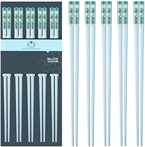 5 Pairs Fiberglass Chopsticks-Reusable Chopsticks Dishwasher Safe, 9.6 Inch/24.3cm Matte Non-Slip Family/ Hotel/ Restaurant Chop Sticks, Chinese/Japanese Hair ChopStick Gift, Morandi Multicolor 5 5 Pairs Fiberglass Chopsticks-Reusable Chopsticks Dishwasher Safe, 9.6 Inch/24.3cm Matte Non-Slip Family/ Hotel/ Restaurant Chop Sticks, Chinese/Japanese Hair ChopStick Gift, Morandi Multicolor - Image 5