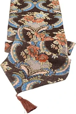 Multi-Size Colorful Stripe Fall Table Runners With Tassels LivebyCare Stripe Fabric For Table Decoration 13 X 80 Inches -Kitchen Island Sale 516h6Dzb4HL. AC 2