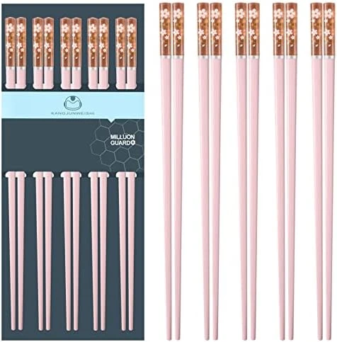 5 Pairs Fiberglass Chopsticks-Reusable Chopsticks Dishwasher Safe, 9.6 Inch/24.3cm Matte Non-Slip Family/ Hotel/ Restaurant Chop Sticks, Chinese/Japanese Hair ChopStick Gift, Morandi Multicolor 6 5 Pairs Fiberglass Chopsticks-Reusable Chopsticks Dishwasher Safe, 9.6 Inch/24.3cm Matte Non-Slip Family/ Hotel/ Restaurant Chop Sticks, Chinese/Japanese Hair ChopStick Gift, Morandi Multicolor - Image 6