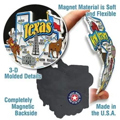 Texas Jumbo State Magnet By Classic Magnets, Collectible Souvenirs Made In The USA -Kitchen Island Sale 516i5lUxsFL 4
