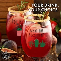 Succulent Plant Cactus Gifts For Women- Set Of 2 Funny Wine Glasses 15oz - Plant Lover Gift Mug - What The Fucculent- Pot Head Crazy - Plant Lady Wine Glass Tumbler - Custom Stemless Wine Glasses 9 Succulent Plant Cactus Gifts For Women- Set Of 2 Funny Wine Glasses 15oz - Plant Lover Gift Mug - What The Fucculent- Pot Head Crazy - Plant Lady Wine Glass Tumbler - Custom Stemless Wine Glasses -Kitchen Island Sale 516sDU31XkL