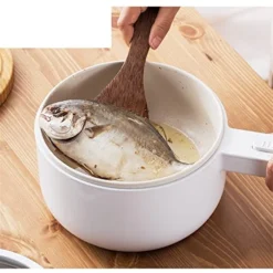 WULFY Pan Multi Functional Electric Hot Pot Dormitory Student Cooking Pot Household Small Integrated Electric Pot Electric Cooker