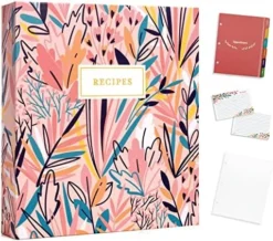 Recipe 3 Ring Binder 8.5x11 | Full-Page With Clear Protective Sleeves To Write In Your Own Recipes And Color Printing Paper For Family Recipes -Kitchen Island Sale 517HP0yomL. AC