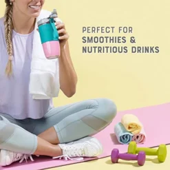 Oster® Blend Active Portable Blender With Drinking Lid, USB Chargeable Personal Blender, Teal