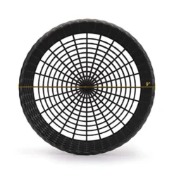 Fasmov 24 Pack 9" Paper Plate Holder, Reusable Plate Holder For Paper Plates, Woven Plastic Paper Plate Holder, Reusable Paper Plate Holder, Black