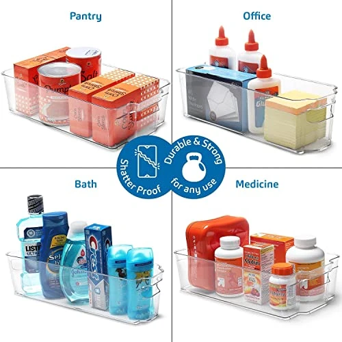 StorageBud Pantry Organization And Storage Bins - 14 Pieces Food Storage Containers - Clear Storage Bins For Fridge, Refrigerator & Kitchen Cabinet - BPA Free Freezer Organizer Bins 4 StorageBud Pantry Organization And Storage Bins - 14 Pieces Food Storage Containers - Clear Storage Bins For Fridge, Refrigerator & Kitchen Cabinet - BPA Free Freezer Organizer Bins - Image 4