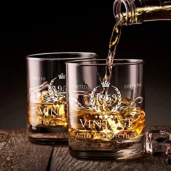 70th Birthday Gifts For Men Whiskey Glass- 70th Birthday Decorations For Men, Party Supplies - 70th Bday Gifts Ideas For Him, Dad, Husband, Friends - 11oz -Kitchen Island Sale 518RFV6qG3L