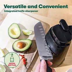 Bella Electric Can Opener, Automatic Can Opener, Knife Sharpener And Bottle Opener, Easy Safe Removable Cutting Lever, Cord Storage, Easy Clean-Up, Black 14 Bella Electric Can Opener, Automatic Can Opener, Knife Sharpener And Bottle Opener, Easy Safe Removable Cutting Lever, Cord Storage, Easy Clean-Up, Black -Kitchen Island Sale 518Xhyg95TL