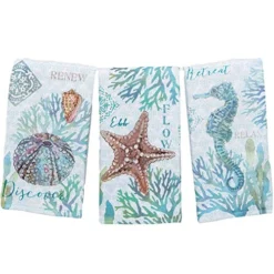 Signs Set Of 3 Beachcomber Dual Purpose Terry Kitchen Towels