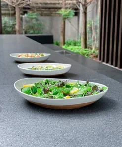 Ora Ceramic Large Serving Bowls- Set Of 2 Oval Platters For Entertaining. Modern Kitchen Dishes For Dinner, Fruit, Salad, Turkey, Etc. Oven, Dishwasher Safe, 55 / 35 Oz, 13.5" / 11.8" - Vanilla White -Kitchen Island Sale 518ohzOdaHL