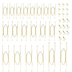 GENERIC 20 Pieces Invisible Plate Hangers, Invisible Plate Hangers Invisible Plate Hangers, Dish Display Holder With 20 Pieces Hangers Hook And Nails For Decorative Plates And Art