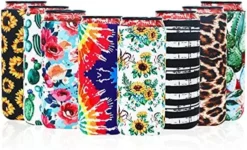 8 Pcs Slim Can Coolers Sleeves For 12oz Slim Beer & Hard Soda, Tall Skinny Can Cooler Holder Colorful Neoprene Bottle Insulator Perfect For Christmas Parties Valentines Day Gifts (Floral) 18 8 Pcs Slim Can Coolers Sleeves For 12oz Slim Beer & Hard Soda, Tall Skinny Can Cooler Holder Colorful Neoprene Bottle Insulator Perfect For Christmas Parties Valentines Day Gifts (Floral) -Kitchen Island Sale 519OsRHItiS. AC