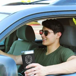 20oz Vacuum Insulated Tumbler Mug, Truck Cab, Personalized Engraving Included (Faux Leather, Black) -Kitchen Island Sale 519OvF0FlWL