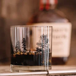 Black Lantern Whiskey Glasses – Cocktail Glasses And Glassware Sets, Old Fashioned Rocks Glass For Bourbon, Scotch, Whiskey, Forest Landscape Design, Set Of 2 Glasses -Kitchen Island Sale 519x1rBqZPL
