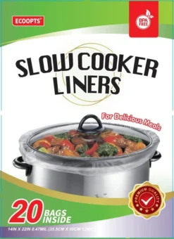 20 Count Disposable Slow Cooker Liners And Cooking Bags | Extra Large Size Fits 6-10QT Pot, 14"x 22" | Suitable For Oval & Round Pot, BPA Free (1 Pack) 16 20 Count Disposable Slow Cooker Liners And Cooking Bags | Extra Large Size Fits 6-10QT Pot, 14"x 22" | Suitable For Oval & Round Pot, BPA Free (1 Pack) -Kitchen Island Sale 51A0FOM8CuL. AC