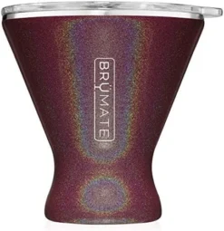 MargTini 10oz Martini Margarita Tumbler - Made With Vacuum-Insulated Stainless Steel (Glitter Merlot) -Kitchen Island Sale 51AHpAKnSL. AC