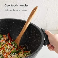 7.4Qt Electric Wok With Lid – Adjustable Temperature Control – Cool Touch Handles – Non-Stick, Easy Clean Frying Pan - 14 Inch -Kitchen Island Sale 51AJCbYRz8L