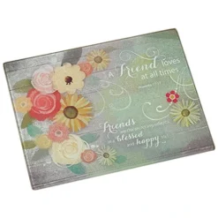 , Mini (Abbey & CA Gift) Abbey Press 11 X 8.5 Friend Cutting Board, Multicolor